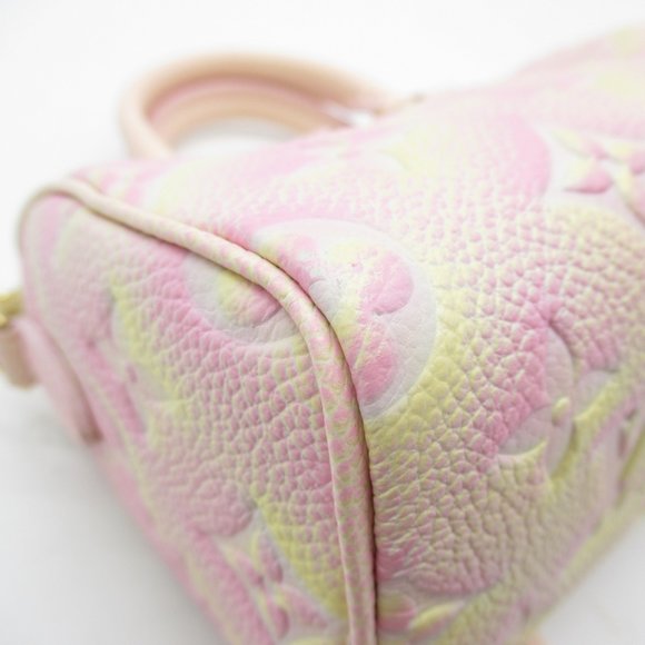 LOUIS VUITTON Nano Speedy Summer Stardust Pink Monogram empreinte leather M81508 - Picture 7 of 10